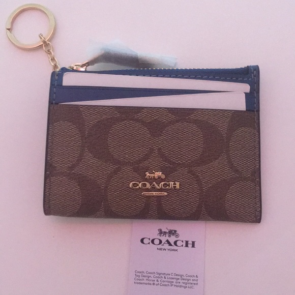 COACH MINI SKINNY ID CASE IN SIGNATURE CANVAS - Picture 2 of 4